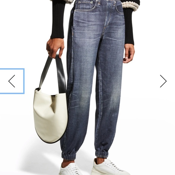 RAG & BONE Miramar Denim Printed Jogger Sweatpants Merest XS $225 - Picture 9 of 11